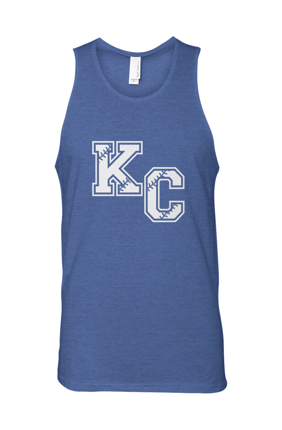 KC Baseball tank top royal blue