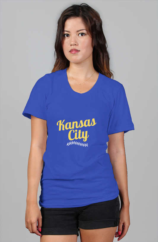 Kansas City Blue and Gold Baseball T