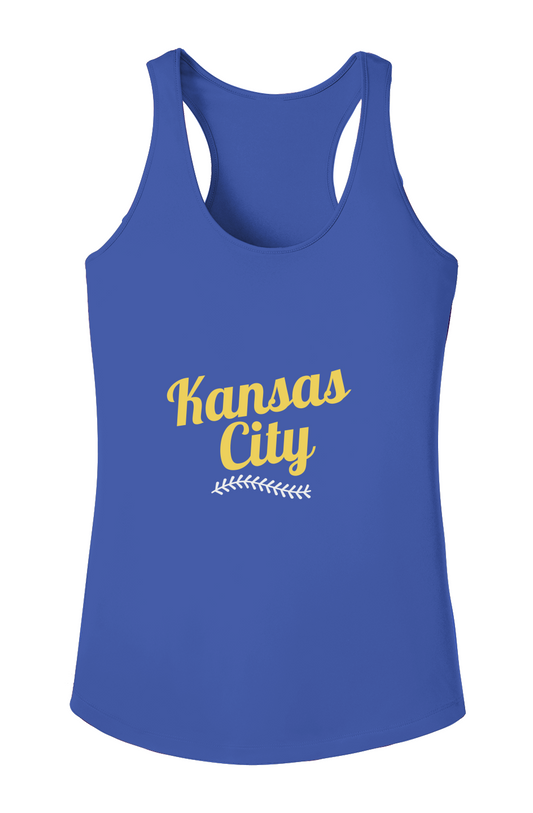 Ladies Royal Blue Performance Baseball Tank Top